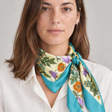 Yellow Belvedere Garden Floral Scarf