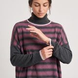 Sweater Joanna mauve/silver/ash