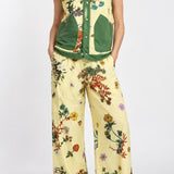 Josephine Green Floral Vest