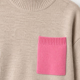 Jersey Jillian oat/pink