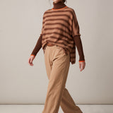 Joanna Sweater brw/coffee/orange