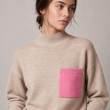 Jersey Jillian oat/pink