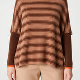 Joanna Sweater brw/coffee/orange