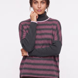 Sweater Joanna mauve/silver/ash