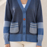Chaqueta azul lana extrafina