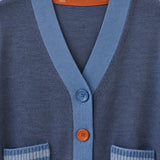 Chaqueta azul lana extrafina