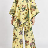 Yellow Floral Orion Mantella Poncho