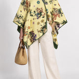 Yellow Floral Orion Mantella Poncho